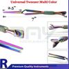 Multi Color Universal Tweezer 7" Manicure Nail Cleaner Multi Functional Tweezers