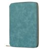 V.for.M System Notebook Zipper Notebook Notebook 6 Holes Ring Notepad Schedule Book Cover Business Notebook (A5 Size, Light Blue)