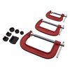 Amtech D0850 G-Clamp Set with Soft Jaws, 2/3/4-Inch