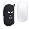 kwmobile Neoprene Case Compatible with Apple Magic Mouse 1/2 - Case Bag - Don't Touch My Mouse White/Black