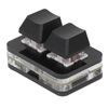 2 Keys Macro Keyboard Programming Red Switch Mechanical Gaming Keypad Copy Paste Function Mini USB Mechanical Keypad (Black)