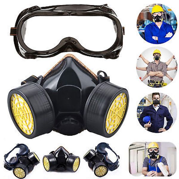 Half Face Cover Respirator Gas Mask Safety Filter for Painting Spray Facepiece