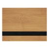 12" x 24" Sheet Bamboo/Black Blank Laserable Leatherette Sheet-Qty 1 Bamboo/Black