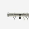 Stainless Steel 28mm Stud Fixed Length Metal Curtain Pole