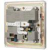 BG Electrical fpc21u2w 2.1 A Masterplug Single Socket with 2 x USB, Polished Chrome White Insert