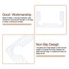 Sourcing Map 4Pcs Glass Hinge Gasket, Plastic, Transparent, Unfinished
