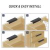 ZBOX 3 Inch Cabinet Tab Pull - 3" Chrome Plated Handle Finger Edge Pull for Kitchen Cabinets - 1 Pack (8)