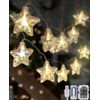 STAR LED STRING LIGHTS “ USB/BATTERY POWERED 20 LED TWINKLING FAIRY LIGHTS WITH 
