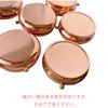 Pill Case Round Compact Case Rose Gold 5 Pieces Supplement Case Deco Parts Accessory Case