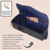 SwankySwans Women's Alice Clutch Bag, Navy