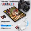 [Apple MFi Certified] SD Card Reader for iPhone, Lighitning USB C Card Reader, 3 in 2 SD Card Reader with SD/Micro SD/USB3.0, Camera Memory Card Reader for iPhone16 15/iPad/Android Samsung/Camera