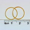 Arranview Jewellery 9ct Gold 14mm Plain Sleeper Hoops (1 Pair)