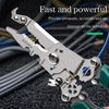 18 in 1 Foldable Wire Stripper/wire crimping tool, 2025 New Multi-function Wire Stripping Pliers, Wire Cutter, Wire Stripper Tool, Cable Stripper, Wire Clippers (Grey)