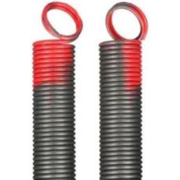 Heavy Duty Residential Garage Door Extension Springs 2-Pack 150lb. Red