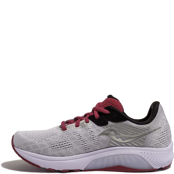 Saucony Women's Guide 14 Running Shoe, Alloy/Cherry, 7