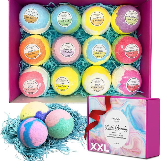 Beautyfrizz 12pcs Bubble Spa Bath Bombs Gift Set For Perfect Luscious Gift Pack