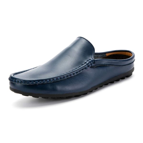 Katou-ni Men's Business Shoes, Sandals, Slippers, Office, Office, Office, Indoor, Commuting, Breathable,, blue