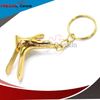 PRECISE CANADA Keychain Speculum Key Ring Stainless Steel Gold Color