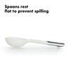 OXO Good Grips 6-Piece Plastic Measuring Spoons with Scraper- White