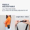 kwmobile Smartphone Shoulder Medium - 5.5" - Neoprene Smartphone Neck Protective Case Gray/White