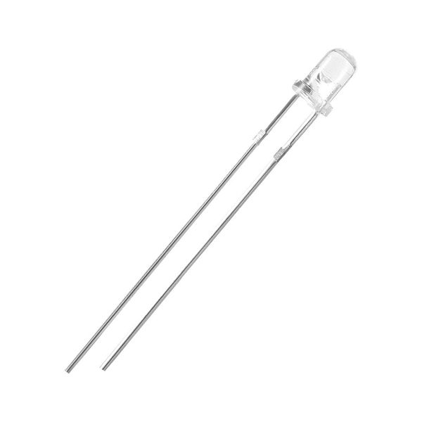 uxcell IR Emitter Diode LED IR Emitter Light Emitting Diode Clear Round Head for Arduino 10pcs 3mm 940nm