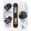 MONS Snowboard Protective Cover with Open Binding, gray, pocket organizer