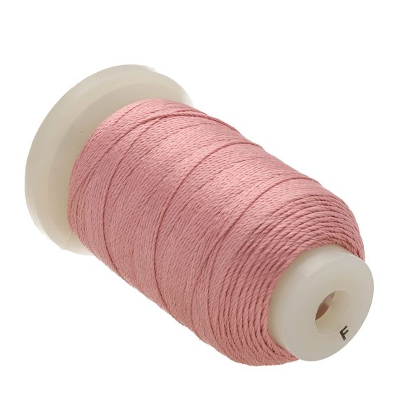 Beadsmith 100% Silk Beading Thread, Size F, 140 Yards, 1 Spool, Raspberry Cream