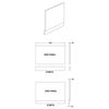 Modena Straight Bath MDF End Panel 800mm - Satin Grey