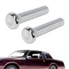 G-PLUS Cars Door Lock Knobs Compatible with GM 1971-1988 Chrome Plastic 2 PCS