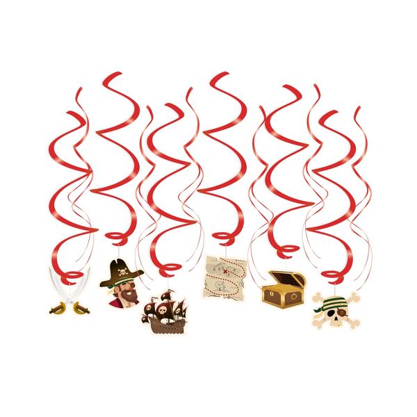 PD-Party 7024141 Swirls Decoration, Multicolor