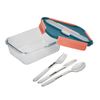 Built Tropics Glass 900ml Lunch Box with Cutlery