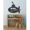 Decor Designs Decals Submarine Chalkboard Vinyl Wall Decal