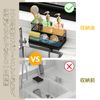 Mamakura Sponge Holder Sponge Rest Dish Towel for Kitchen Rustproof Sponge Detergent Rest Black