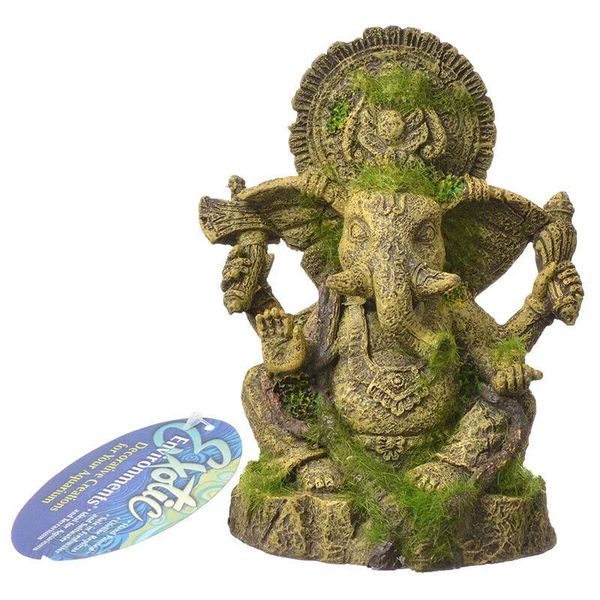 Blue Ribbon Pet Products Ganesa  Statue Aquarium Decoration Ornament