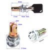 Toolbox Lock with Keys — Replacement Lock Compatible with Craftsman Tool Cabinets, Tool Chest, Drawer, and Storage Box — Secure Cabinet Locking System (2 Pack, Keyed Different)