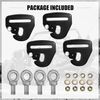 4PCS Quick Release Mount for 2 Inch Harness 4 Point and 5 Point