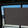 2 x Retractable Auto Car Side Window Sun Shade Cover Roller Curtain Visor Shield