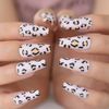 Pink Leopard Matte Press On Nails - Medium-Long - Glue On False Set - 24 Pcs Kit