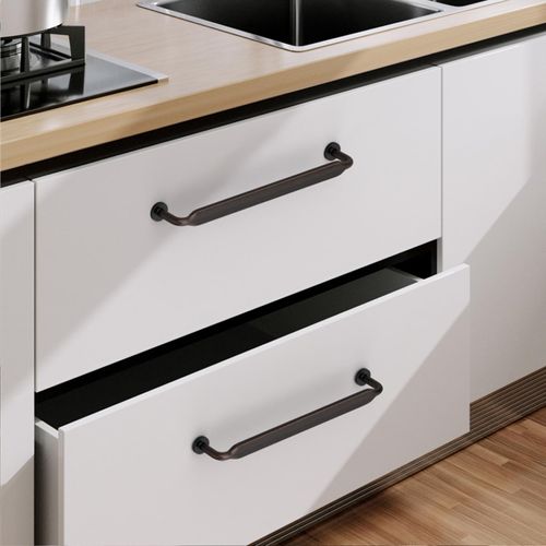 9BUILD 10 Pack Bronze Cabinet Pulls - 6.25 Inch Oil Rubbed Bronze Kitchen Handles for Cabinets and Cupboards
