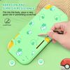 DLseego Case Compatible with Switch Lite, Soft Slim Anti-Scratch Protector Case Shock Absorption Switch Lite Protective Shell with 2 PCS Thumb Grip Caps,Green