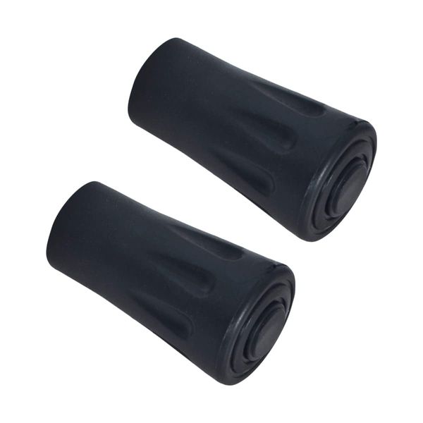 Trespass Spoke, Black, 2x RubberWalking Pole Tips, Black