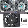 6'' 650CFM Slim Push Pull Electric Cooling Fan Radiator Mount Kit Universal