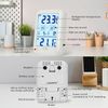 Digital Freezer Thermometer Fridge Temperature with Alarm, Backlight, white