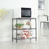 3-Tier Kitchen Storage Cart Microwave Oven Rack Utility Workstation Stand Shelf