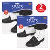 Beistle 60055, 2 Pairs White Spats, Plastic