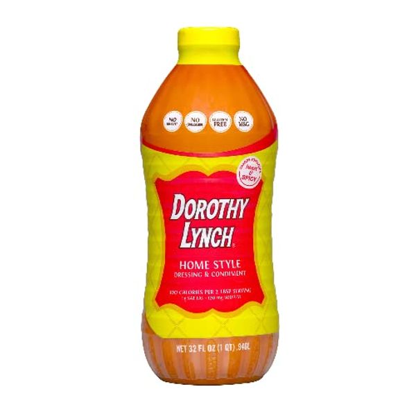 Dorothy Lynch Salad Dressing | Sweet & Spicy | Thick & Creamy | Salads, Dips, Sauces, & Marinades | French Style Condiment | Tangy | Gluten Free | No Trans Fat | USA Made (Home Style, 32 oz (1 Pack))