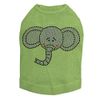 Elephant Face - Dog Shirt, 4XL Lime Green