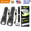 Rechargeable Tactical Flashlights 2-Pack - 5 Modes & Long Range Illumination