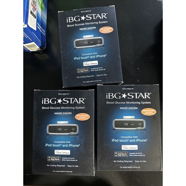 IBG STAR BLOOD GLUCOSE MONITORING SYSTEM Compatible IPOD TOUCH IPHONE