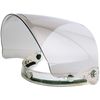 3-Snap Flip Up Full Shield Visor for Motorcycle Half Open Face Helmets (Light Smoke)